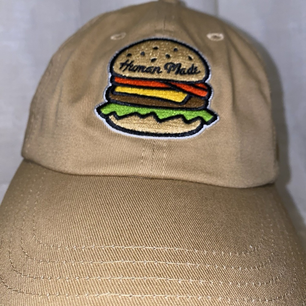 HUMAN MADE 6 PANEL CHEESEBURGER CAP HAT‎ TAN OSFA HYPEBEAST STREET Rare Sold Out